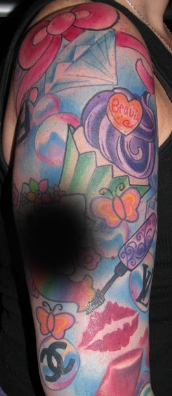 Looking for unique  Tattoos? Hello Kitty Tattoo Sleeve